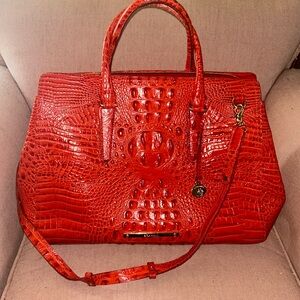 BRAHMIN Findlay Carryall - Gorgeous Orange - light wear